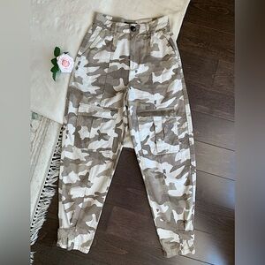 Bershka Utility Camo Cargo Pants